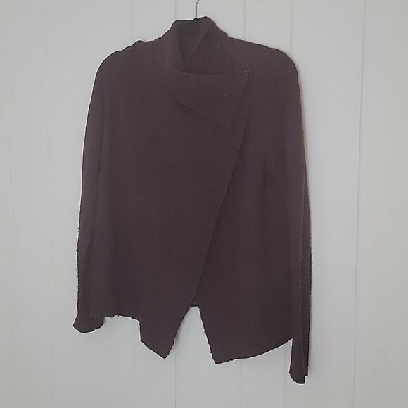 The Limited Sweaters - Burgundy sweater with crossover flap